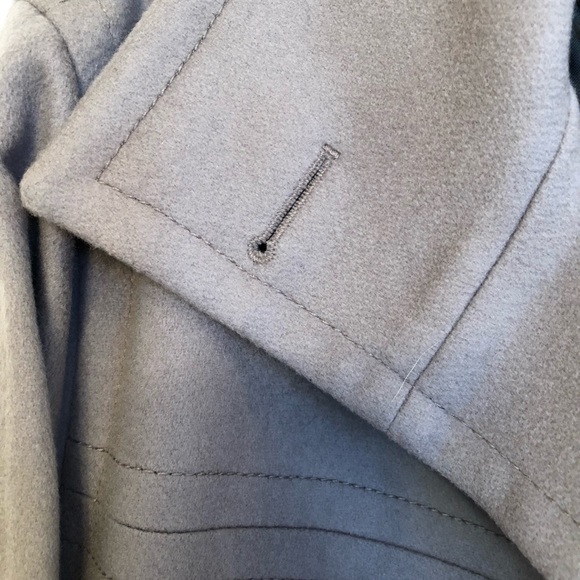 Zara 100% wool car coat in neutral taupe - Picture 4 of 7